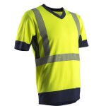 T - shirt de travail manches courtes haute visibilit komo - jaune fluo s - 40 / 42