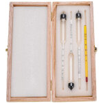 Shmshng - alcoom�tre 3pcs avec thermom�tre alcoom�tre teneur en alcool 0 - 40, 40 - 70, 70 - 100 vol% ...