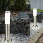 Lot de 2 led 9, 5 watts lampadaire sur pied lampe clairage extrieur lumire en acier inoxydable