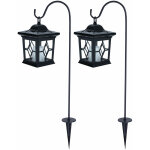 Lampe solaire à piquet lanterne solaire led bougie lanterne noire, acier, led 0, 06w, lxlxh 21x14, 3x69 ... Lampe solaire à piquet lanterne solaire led bougie lanterne noire, acier, led 0, 06w, lxlxh 21x14, 3x69 ...