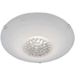 Etc - shop - plafonnier, dimmable, verre blanc, lampe de salon, cristaux, métal, variateur d'intensité, ... Etc - shop - plafonnier, dimmable, verre blanc, lampe de salon, cristaux, métal, variateur d'intensité, ...