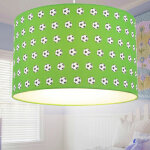 Suspension plafonnier suspension projecteur football vert blanc lampe jeu enfants chambre set incl. ampoules ...