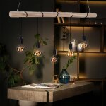 R�tro suspension plafonnier bois poutre vintage filament suspension lampe en kit incl. ampoules led