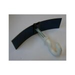 Syst�me d'accrochage ressort pac � 100mm piton m5 lame ressort rilsanis� blanc longueur 40mm sib adr