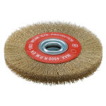 Brosse circulaire avec bagues d. 150x20x32fil ondule laitonne - sidamo