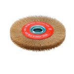 Brosse circulaire avec bagues d. 150x20x32fil ondule laitonne - sidamo