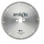 Lame carbure ne3 d. 260 x 3 x 30 mm z 80 tp ng. - alu / zinc / cuivre / nickel / plastique - 290207 ...