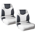 Pro. tec - sige pilot de bateau similicuir mtal plastique 43x41x50 cm gris blanc [ ]