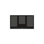 Table de cuisson induction 90cm 5 feux 11100w noir - siemens - ex975lxc1e