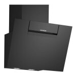 Siemens - hotte d�corative inclin�e 60cm 768m3 / h noir lc67kfn60