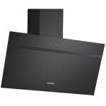 Siemens ? hotte d�corative inclin�e 80cm 430m� / h noir ? �clairage led ? commande tactile ? mode �vacuation ...