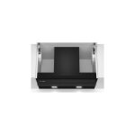 Siemens - hotte dcorative murale lj67bam60 design intgr 60 cm noir avec finition en verre