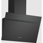 Siemens ? hotte d�corative en verre noir 590mm ? extraction 550 m� / h ? 3 vitesses ? classe e ? commande ...
