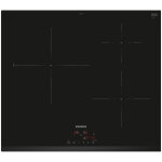 Siemens ? table de cuisson induction 60 cm 3 foyers 3, 7 kw ? verre vitroc�ramique noir ? eh631bjb6e