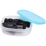 Sifflet de basket ext�rieur en plastique avec son clair, dragonne et clip doigt noir