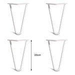 Lot 4 pieds de table en pingle  cheveux, 20cm pied de table basse pied de chaise pieds de bureau en ...