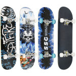 Sifree®skateboard , planche à roulettes, silencieux en érable à quatre roues (peint sur le panneau arrière), ... Sifree®skateboard , planche à roulettes, silencieux en érable à quatre roues (peint sur le panneau arrière), ...