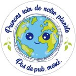 Signaletique. biz france - autocollant stop pub kawai ? sticker bo�te aux lettres anti - prospection ...