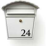 Num�ro de maison plexigglas noir ou blanc. - chiffre 4 - hauteur de 5 cm