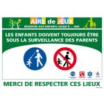 Signaletique. biz france - panneau aire de jeux. panneau d'information personnalisable. aire de jeux ...