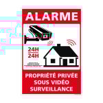 Signaletique. biz france ? panneau de s�curit� alarme propri�t� priv�e sous vid�o surveillance 24h ? ...