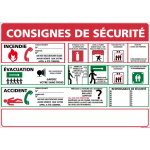 Signaletique. biz france - panneau consignes de s�curit� ? affichage obligatoire ? plastique pvc 1, 5 ...