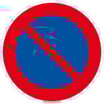 Signaletique. biz france - panneau interdiction de stationner, panneau de signalisation taille standard ...