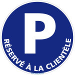 Panneau interdiction de stationner, panneau de signalisation taille standard 250 mm. parking reserv� ...