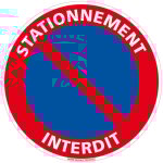 Signaletique. biz france - panneau interdiction de stationner, panneau de signalisation taille standard ...