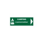 Signaletique. biz france - panneau de signalisation camping fleche droite a personnaliser - adh�sif - ...