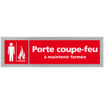 Signaletique. biz france - pictogramme porte coupe. feu a maintenir fermee (q0359). - plaque aluminium ...