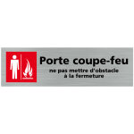 Signaletique. biz france - pictogramme porte coupe. feu ne pas mettre d'obstacle a la fermeture(q0357). ...