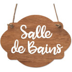 Signaletique. biz france - plaque de porte en bois avec ventouse et cordelette panneau ouvert ferm�, ...
