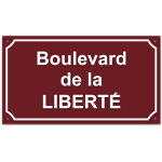 Signaletique. biz france - plaque de rue en aluminium 1, 5mm � visser avec lettrage en plexi . signal�tique ...