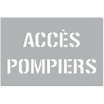 Signaletique. biz france - pochoir acc�s pompiers (w0179). pochoir de marquage au sol acc�s pompiers. ...