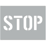 Signaletique. biz france - pochoir stop (w0230). pochoir de marquage au sol stop. pochoir lettrage stop. ...