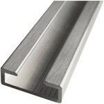 Rail de fixation en aluminium. rail alu pour panneau - 20 cm