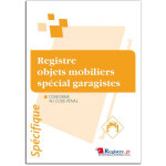 Signaletique. biz france - registre objets mobiliers sp�cial garagistes (rsrm016) - 76 pages + 4 de couv ...