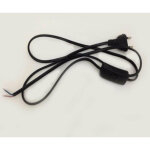Cordon interrupteur noir 1. 5m�tre 220v silamp