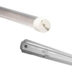 Silamp - kit de rglette led tanche + tube non led 60cm t8 10w - blanc froid 6000k - 8000k