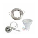 Silamp - kit spot led gu10 encastrable avec ampoule led 8w - blanc froid 6000k - 8000k Silamp - kit spot led gu10 encastrable avec ampoule led 8w - blanc froid 6000k - 8000k