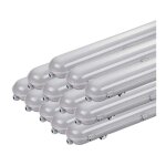 Silamp - rglette led tanche pour tube led t8 120cm ip65 (pack de 12)