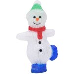 Silhouette de bonhomme de neige de nol led acrylique 30 cm vidaxl