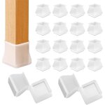 Silicone chaise casquettes, capuchons patins silicone, tampons couvre - pieds de chaise carr�es, silicone ...