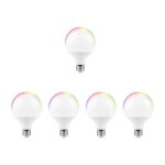 Silumen - ampoule led connect�e wifi e27 11w g95 rgbw - pack de 5