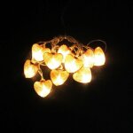 Silumen - guirlande lumineuse  pile 1. 35m 10led ip20 avec motifs en mtal blanc chaud (piles non incluses) ...