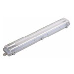 Silumen - kit de r�glette led �tanche double ip65 + 2 tubes t8 120cm 18w - unit� / blanc neutre