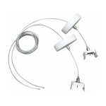 Kit de suspension pour rails triphass - blanc silumen