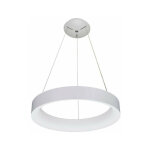 Silumen - plafonnier led suspendu 60w rond blanc - blanc chaud 3000k
