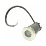 Spot exterieur encastrable led sol 1w 12v ip68 45� - blanc neutre silumen